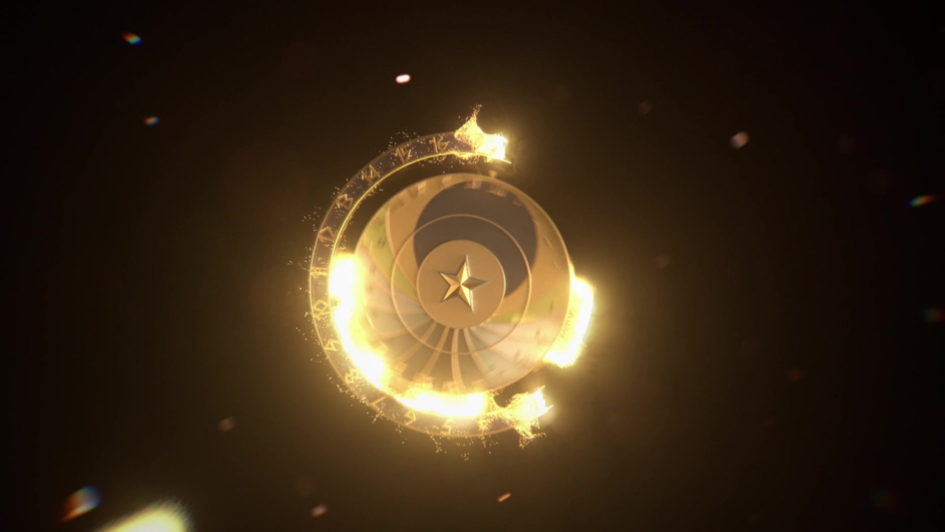 The astronomical clock forming inside a ring of fire